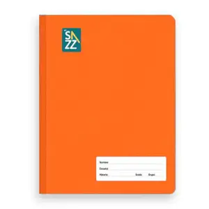 Cuaderno profesional sazz cosido con 100 hojas con cuadro grande, con…