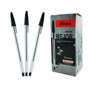Caja con 50 plumas bolígrafos con tinta en color negro / nnm / mejor …