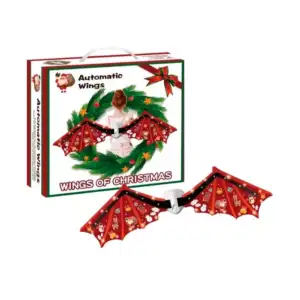 Alas eléctricas para disfraz de hada o elfo con diseño navideño y luc…