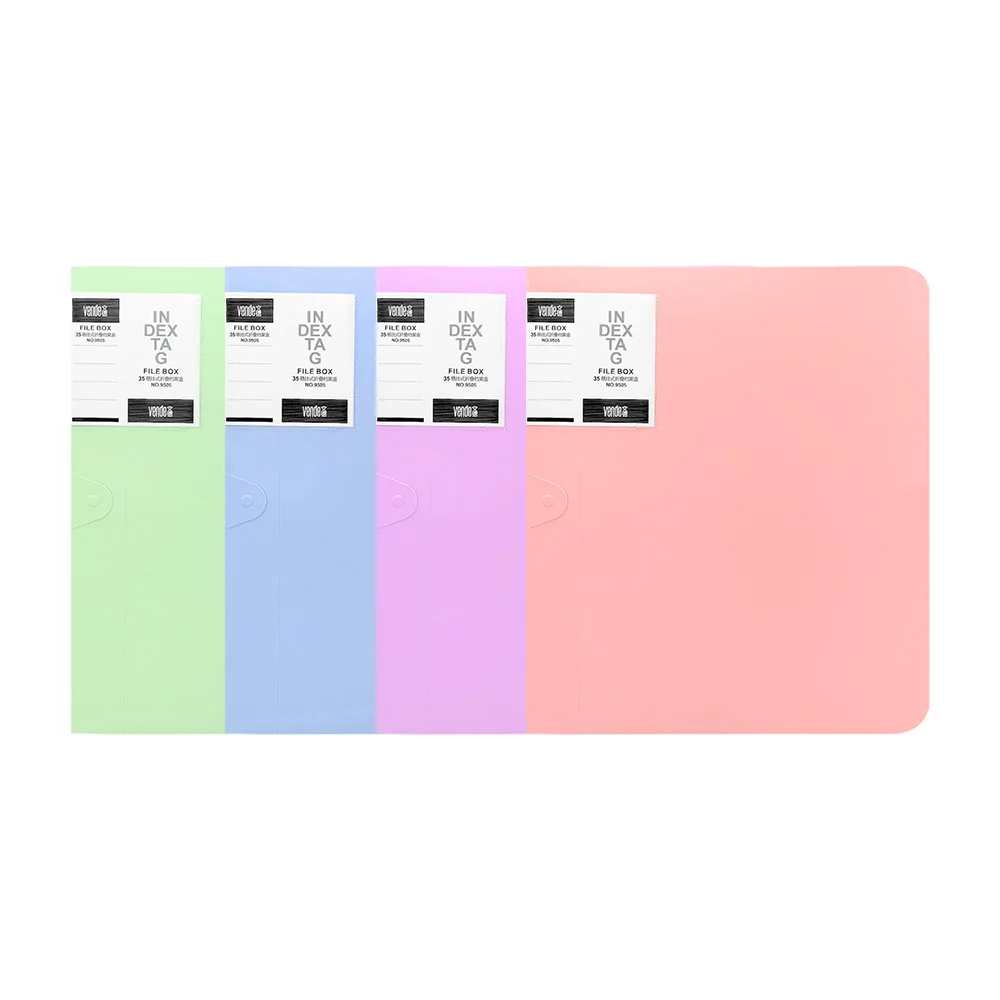 Carpeta de plástico para archivar 35 hojas, colores surtidos / wd9505…