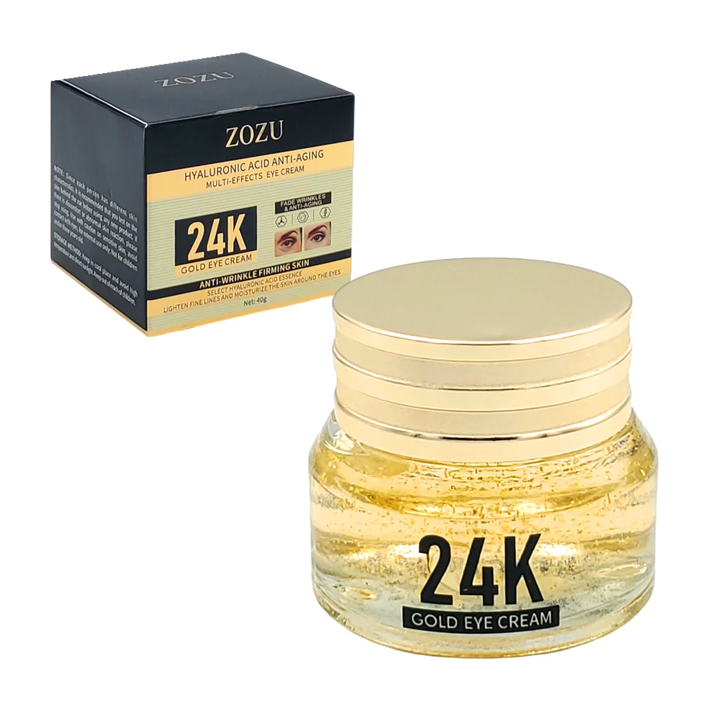 Crema para ojos zozu 24k para el contorno de los ojos con ácido hialu…