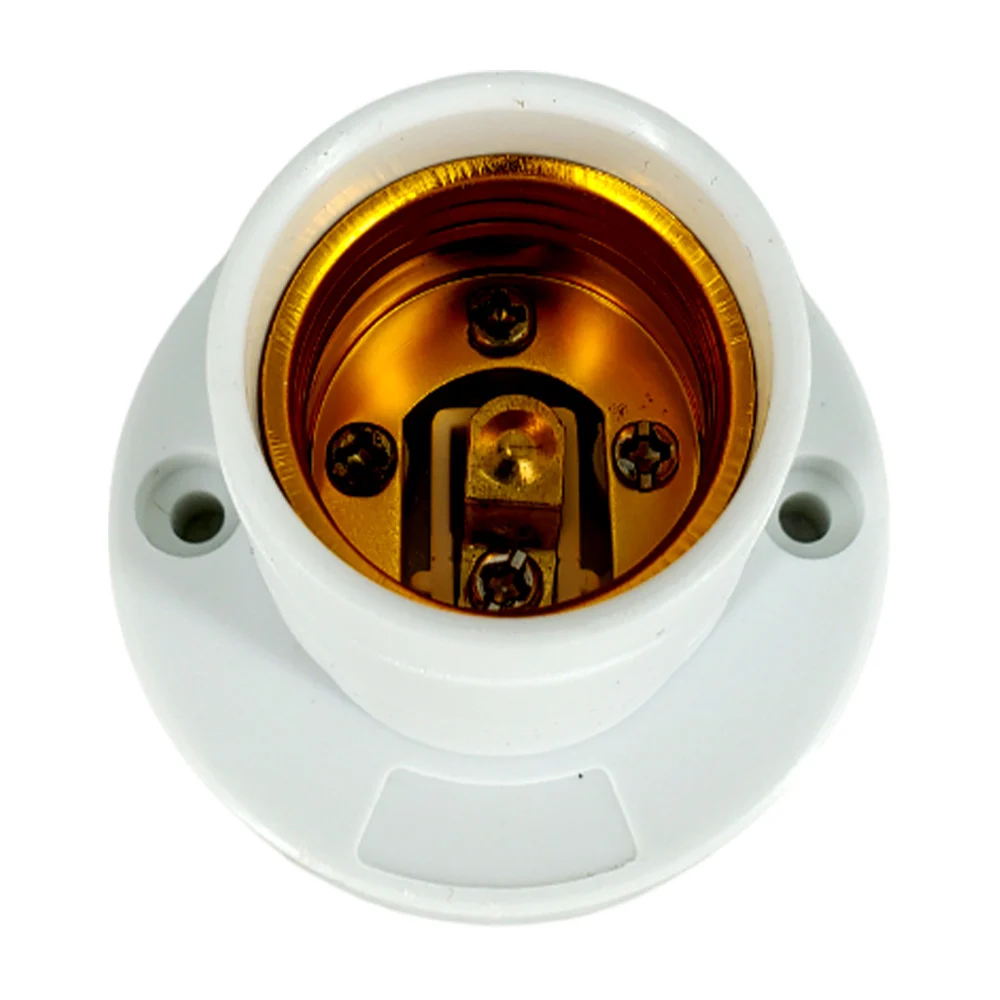 1pza Socket con base circular para foco, 5.5x5cm / 6a 250v