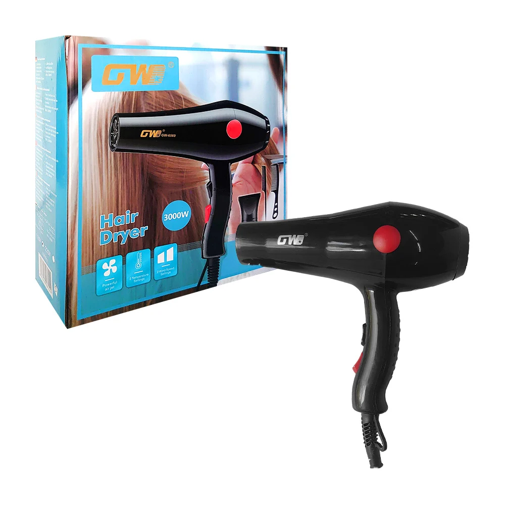 Secadora eléctrica para el cabello gwd con consumo de 3000 watts, var…