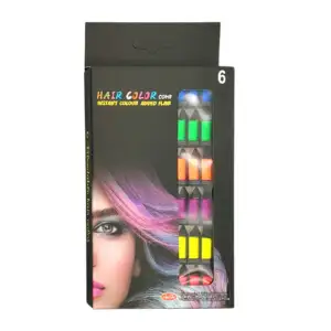 Set de 6 peines con tiza para teñir el cabello con diferentes colores…