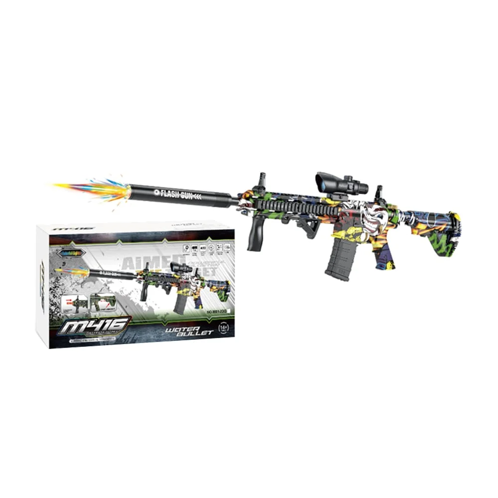 Pistola de hidrogel tipo m416 con balas de hidrogel 7-8mm manual y el…