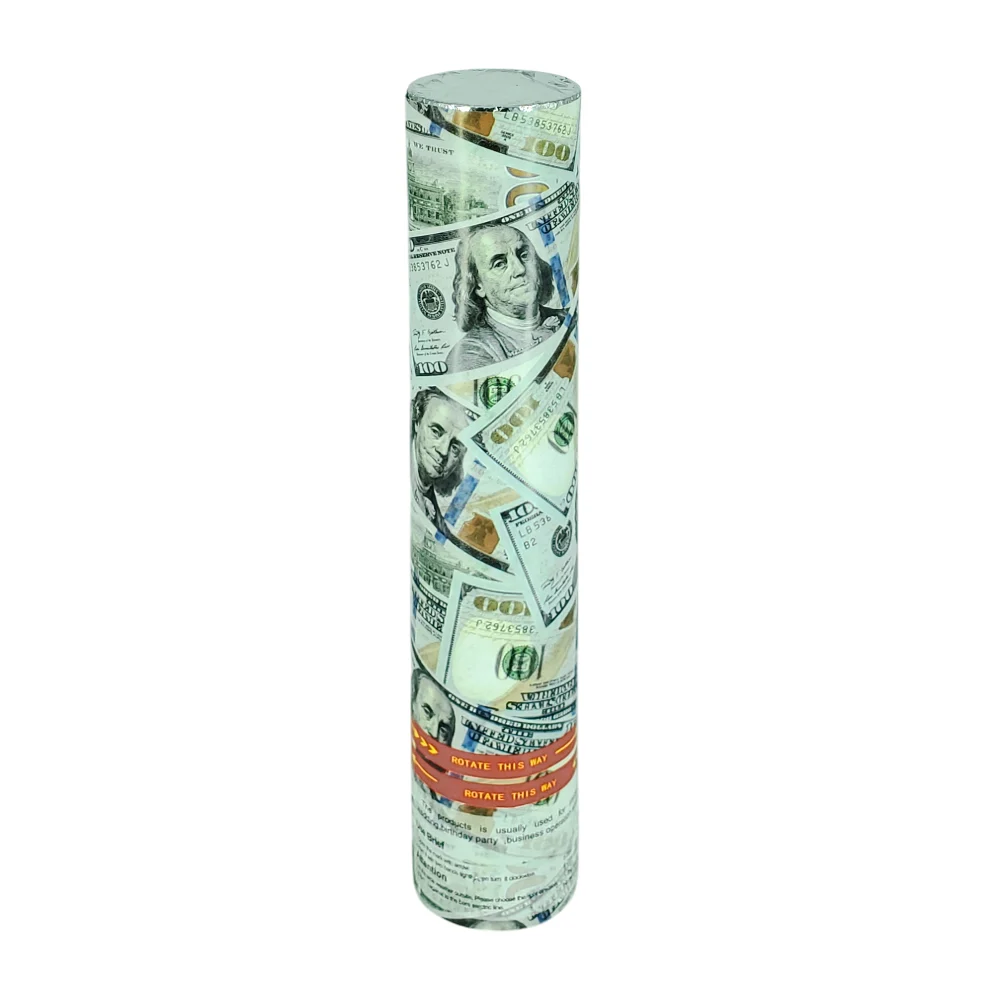 Bazuca cañón de 28.5cm lanza confeti en forma de billetes dólares / b…