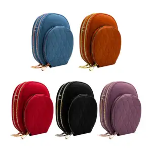 Bolsa de mano con 3 compartimentos y correa para dama, variedad de co…