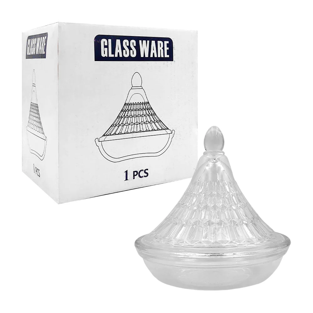 Recipiente de cristal - vidrio para dulces - azúcar tapa en forma de …