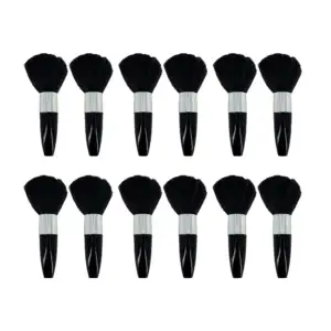 Paquete con 12 brochas pequeñas aplicadores para maquillaje con mango…
