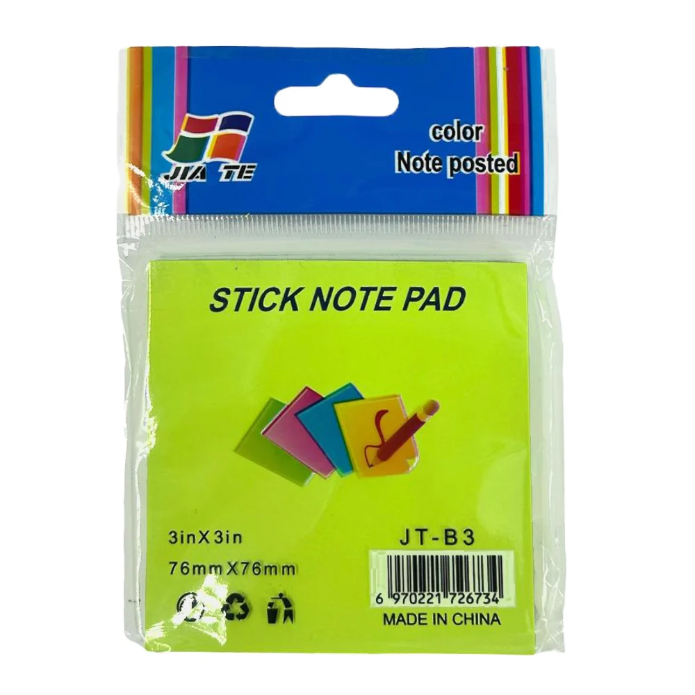 1pza Blíster de post it notas adhesivas transparentes en forma cuadra…