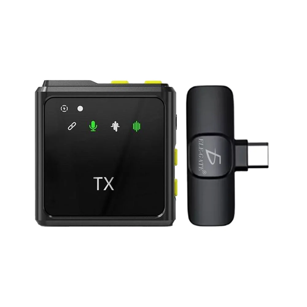 Micrófono de solapa inalámbrico bluetooth lavalier profesional para e…