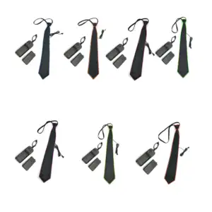 1pza Corbata ajustable para fiesta con luz led, variedad de colores /…