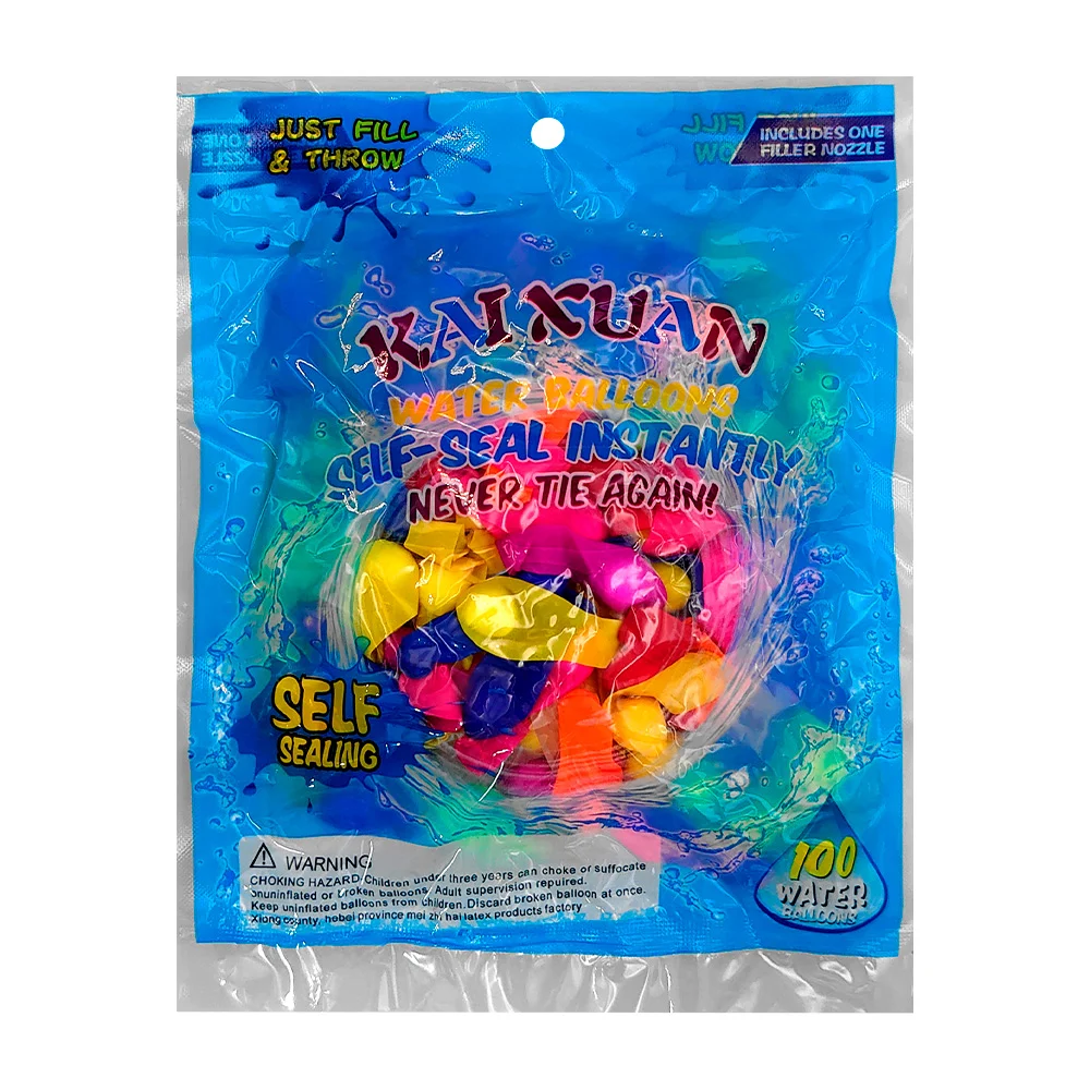 Paquete con 100 mini globos fluorescentes para rellenarlos de agua / …