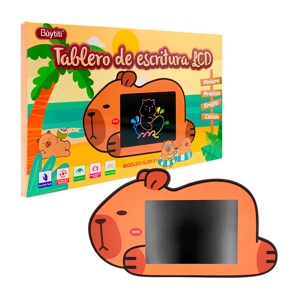 Pizarrón mágico buytiti con pantalla lcd y forma de capibara + pluma …