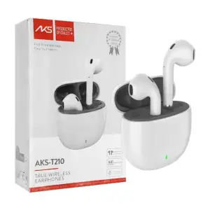 Audífonos bluetooth inalámbricos aks con estuche de carga, variedad d…