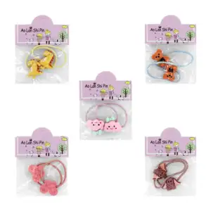Par de donas o ligas pequeñas con figura decorativa, variedad de mode…