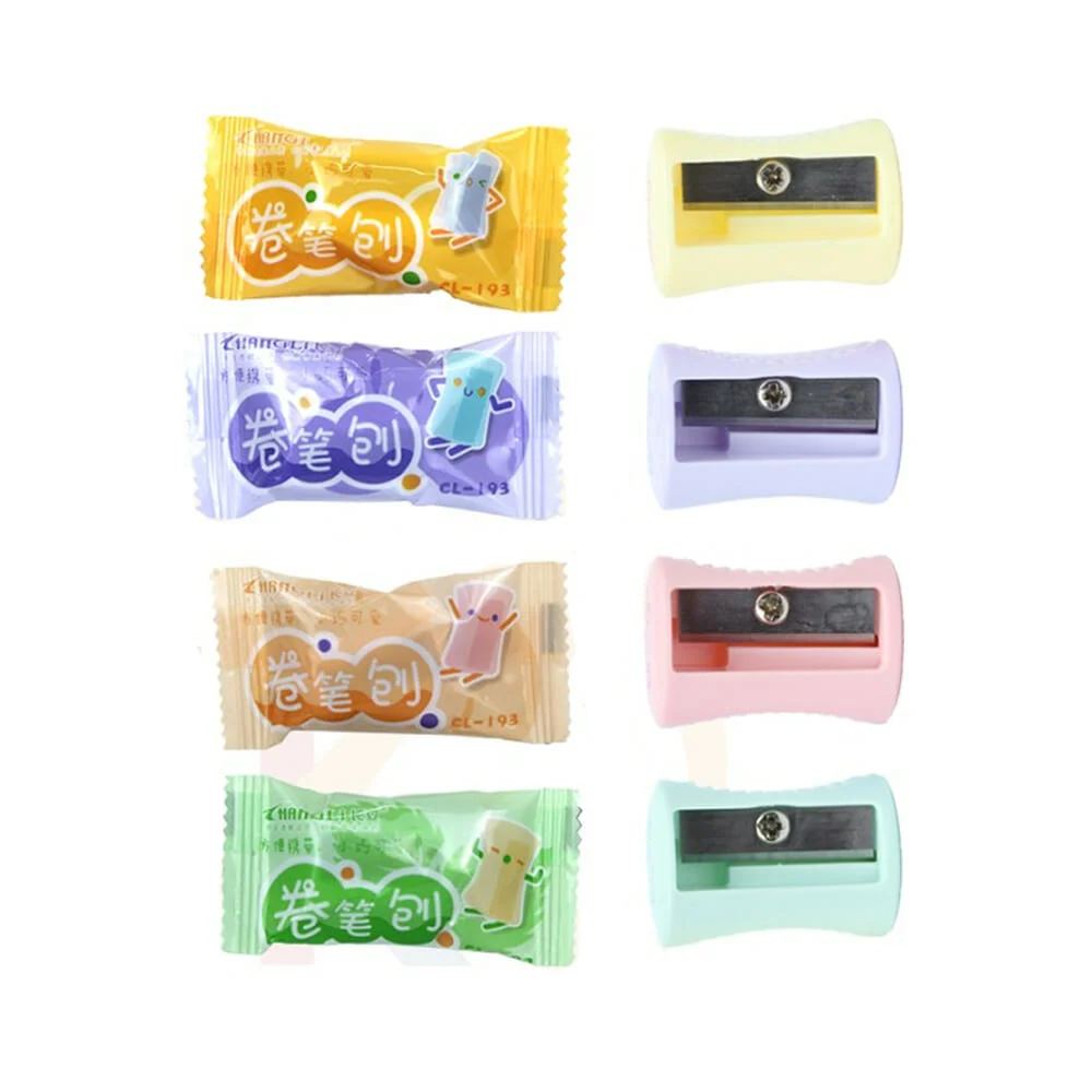 1pza Sacapuntas hangli de plástico, variedad de colores / cl-193