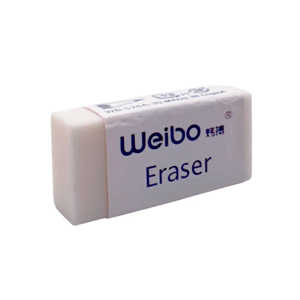 1pza Borrador blanco weibo de goma suave, 4cm / eraser / ar253 / wb-5…