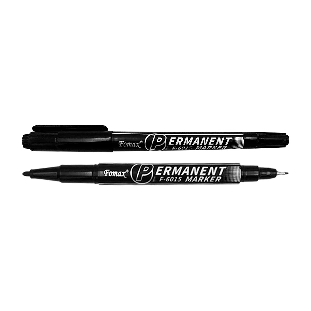 1pza Marcador permanente de doble punta, variedad de colores / perman…