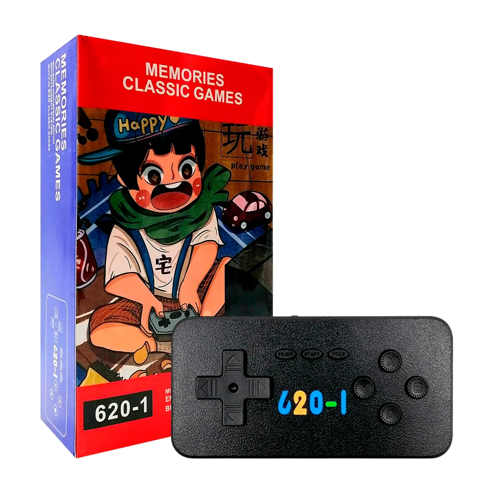 Mini consola con 620 juegos clasicos y cable de audio video para tv, …