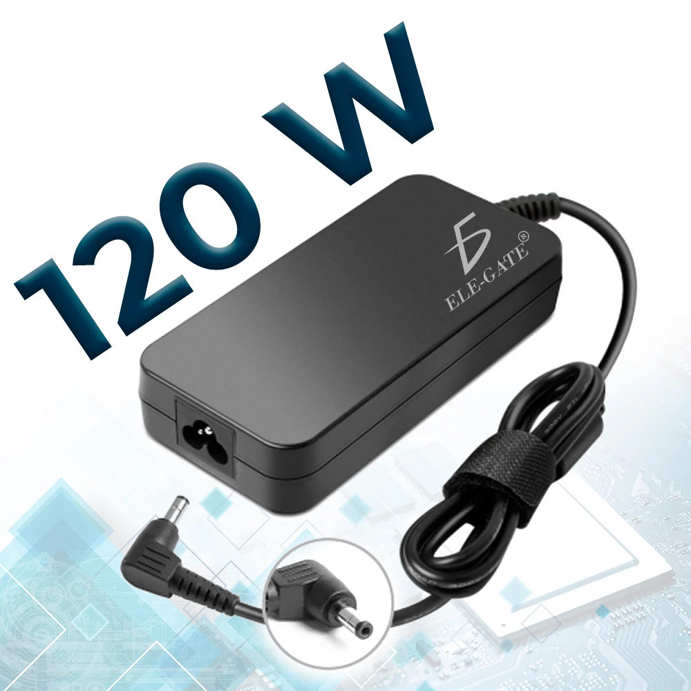 Cargador para laptop con punta de 6.0x3.7mm, compatible con asus / 12…