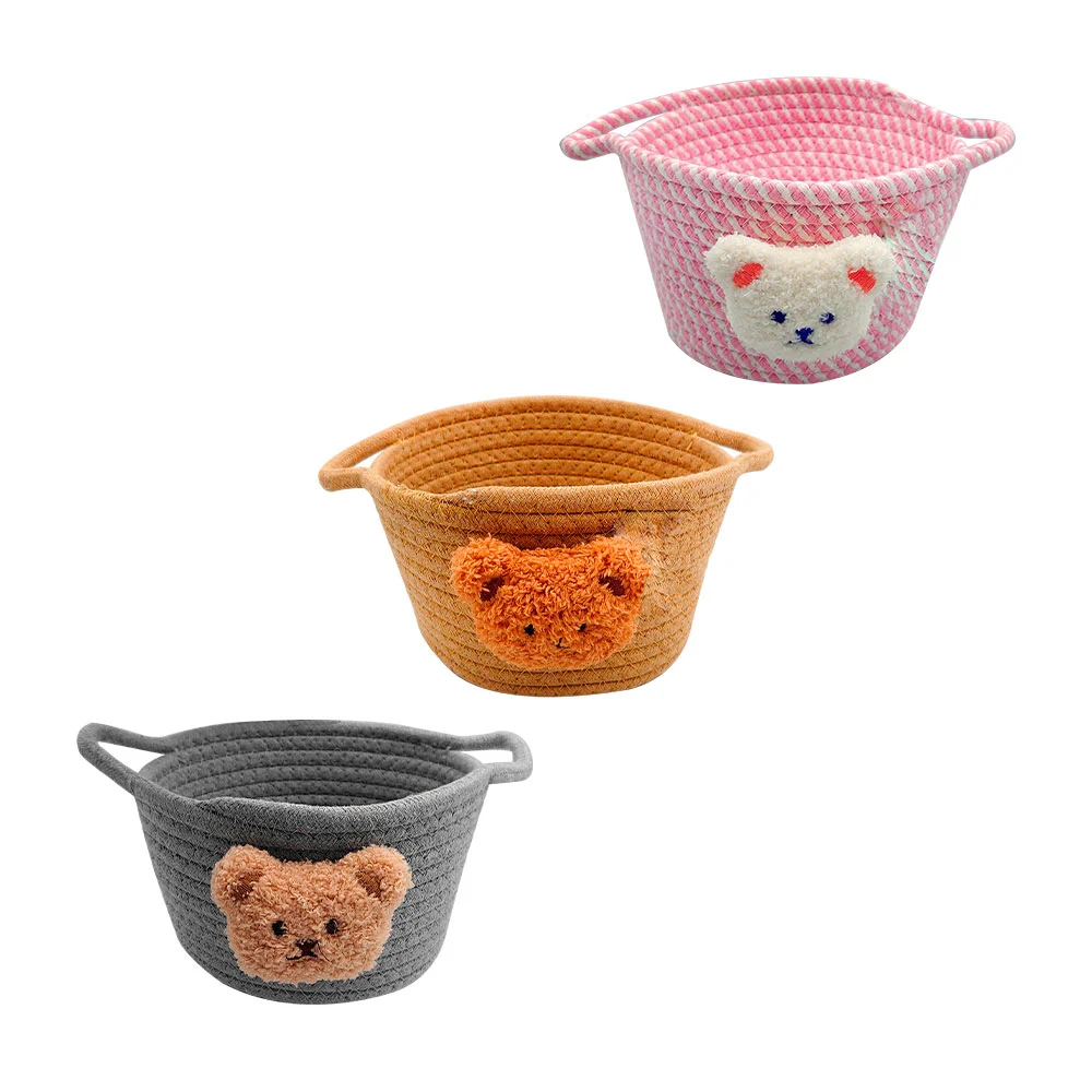 Cesta mediana para almacenamiento con diseño de cuerda trenzada, 2 as…