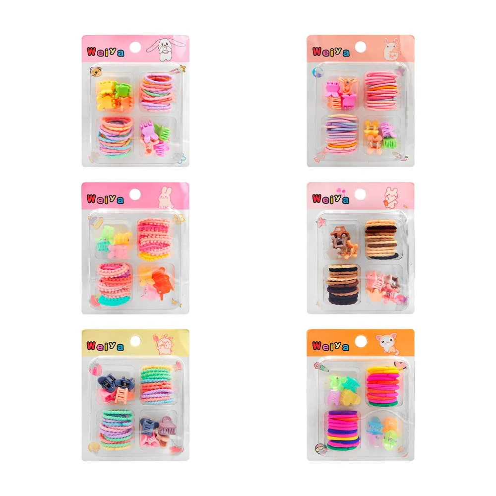 Blíster con mini pinza para el cabello, donas corrugadas, lisas u ond…