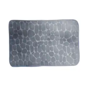 Tapete rectangular afelpado con diseño relieve de círculos 50x80cm, v…