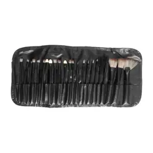 Estuche de tipo piel con 24 brochas aplicadoras de maquillaje / aqhs-…