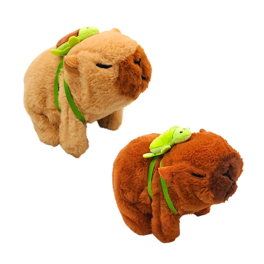 Juguete móvil con forma de capibara + sonido y movimiento de boca, va…