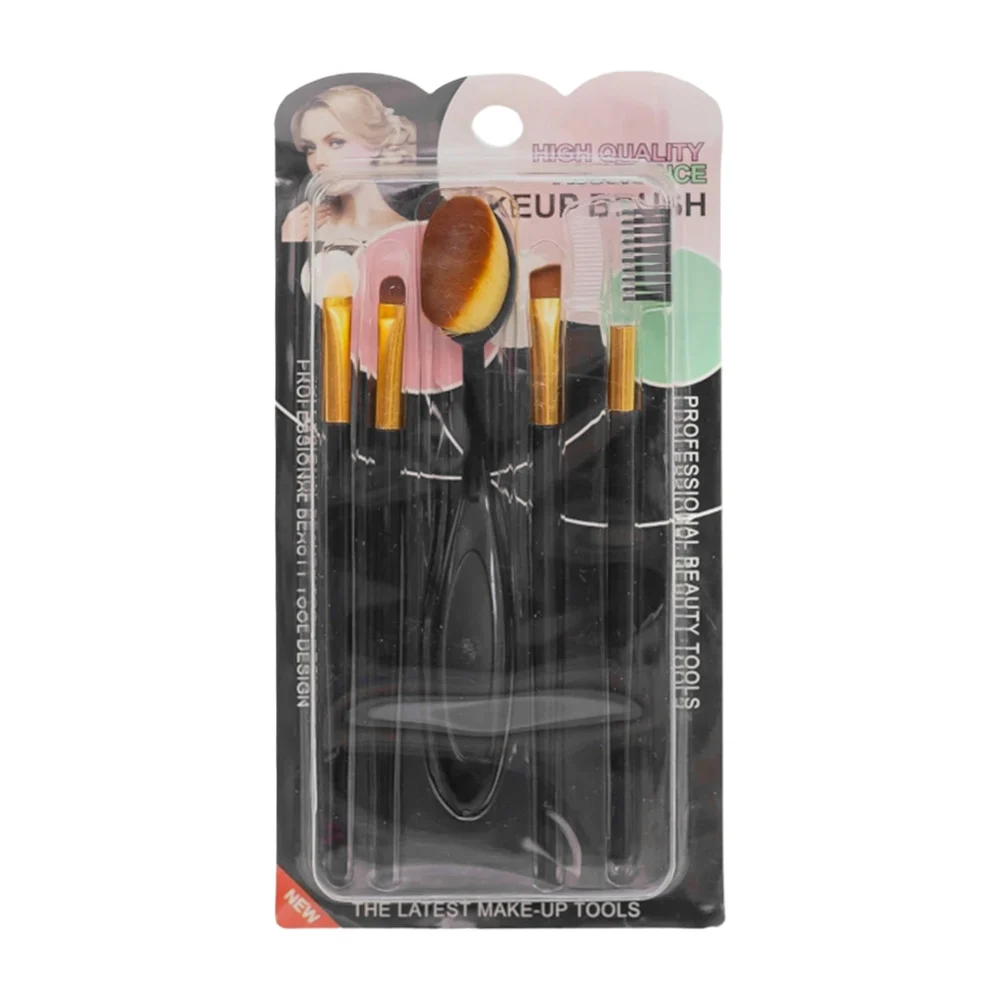 Blíster con 5 brochas para aplicar maquillaje, variedad de colores / …