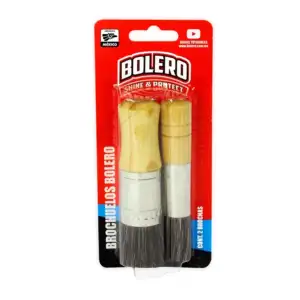 Blíster con 2 brochuelos bolero para limpieza de calzado / 103
