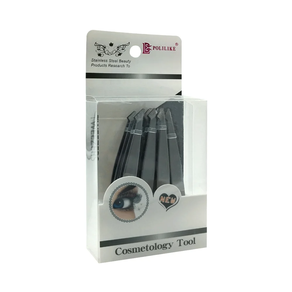 Caja con 12 pinzas grandes metálicas saca cejas / cosmetology tool / …