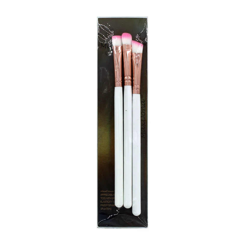 Blíster con 3 brochas aplicadores para maquillaje de distintos tipos …