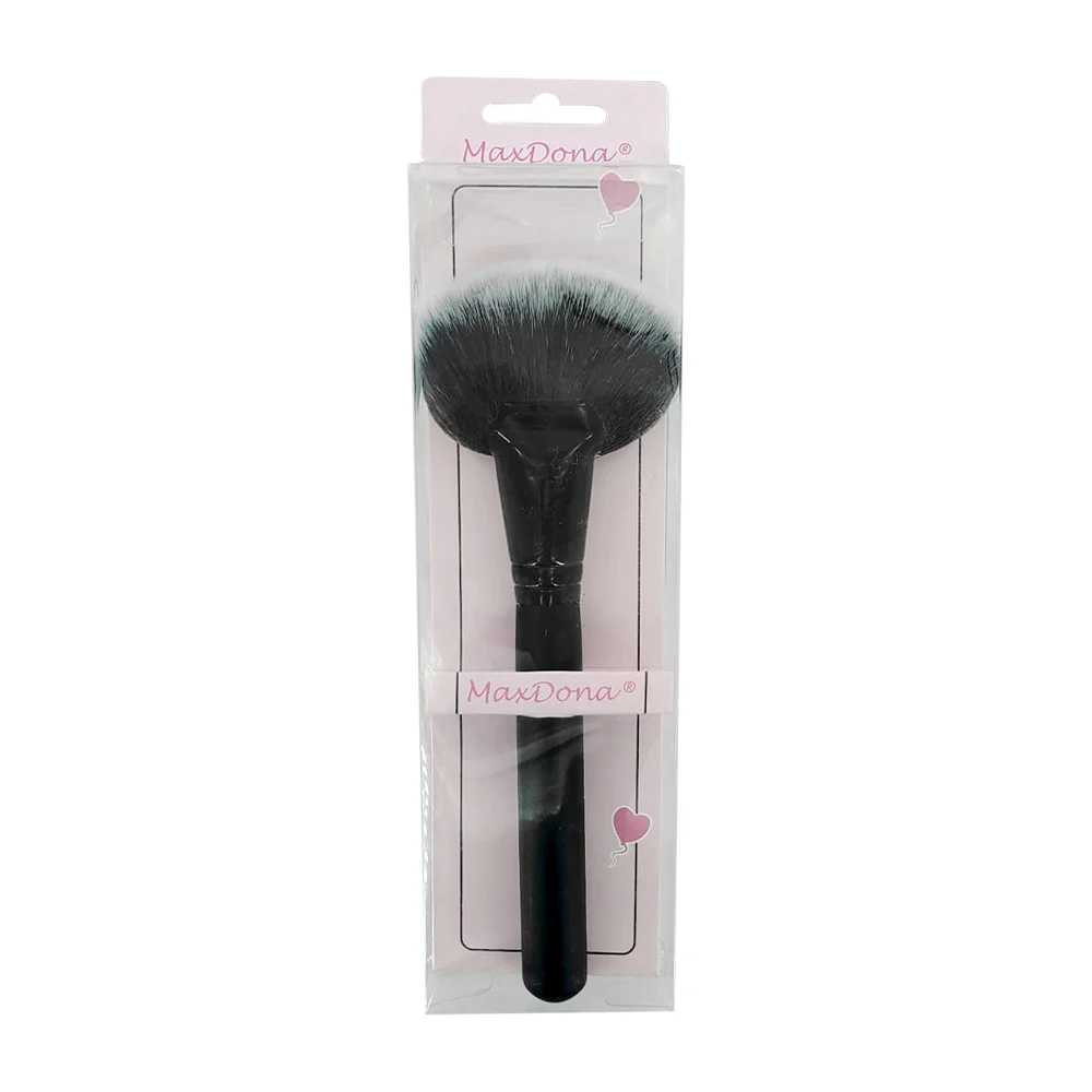 Brocha aplicadora de maquillaje max dona con forma de abanico, varied…