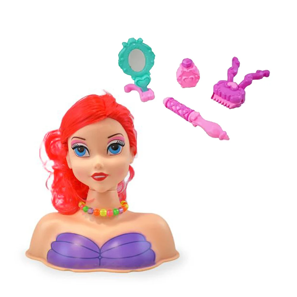Cabeza / maniquí de muñeca para crear peinados + accesorios 16pzas, v…
