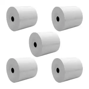 Paquete de 5 rollos papel térmico para impresora, multifuncional / 80…
