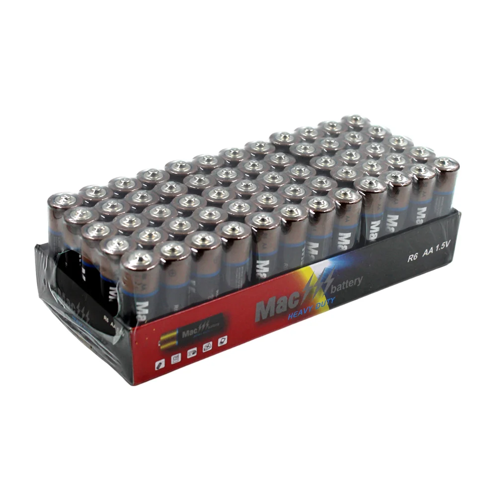 Paquete con 60 baterías / pilas Mac battery aa en blíster de 4 r6 1.5…