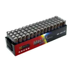 Paquete con 60 baterías / pilas Mac battery aaa en blíster de 4 r03 1…