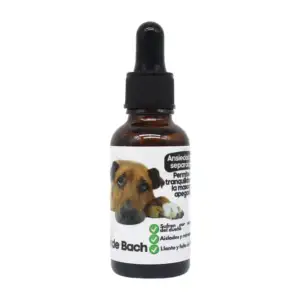 Gotero con flores de bach para controlar la ansiedad del perro, 30ml …