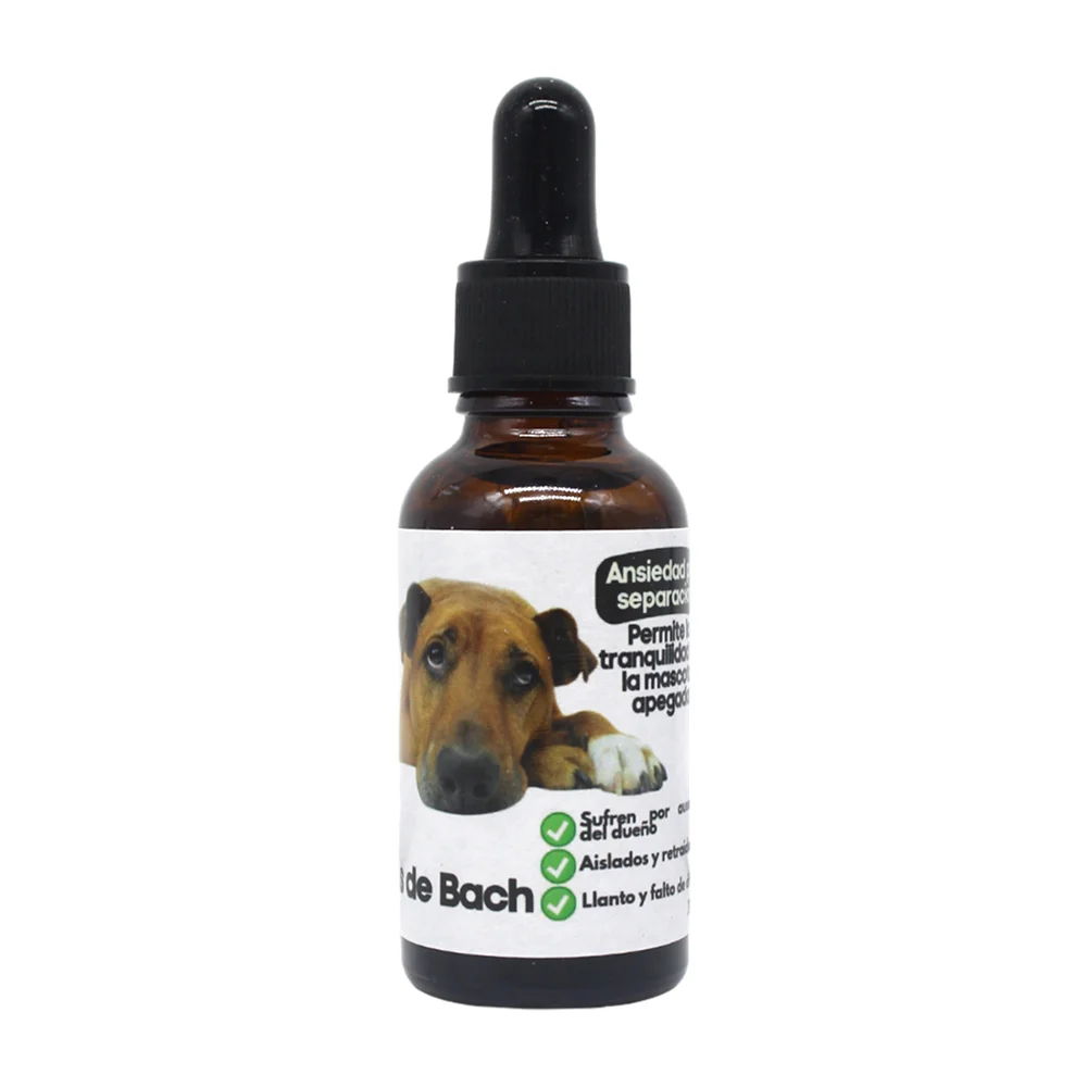 Gotero con flores de bach para controlar la ansiedad del perro, 30ml …