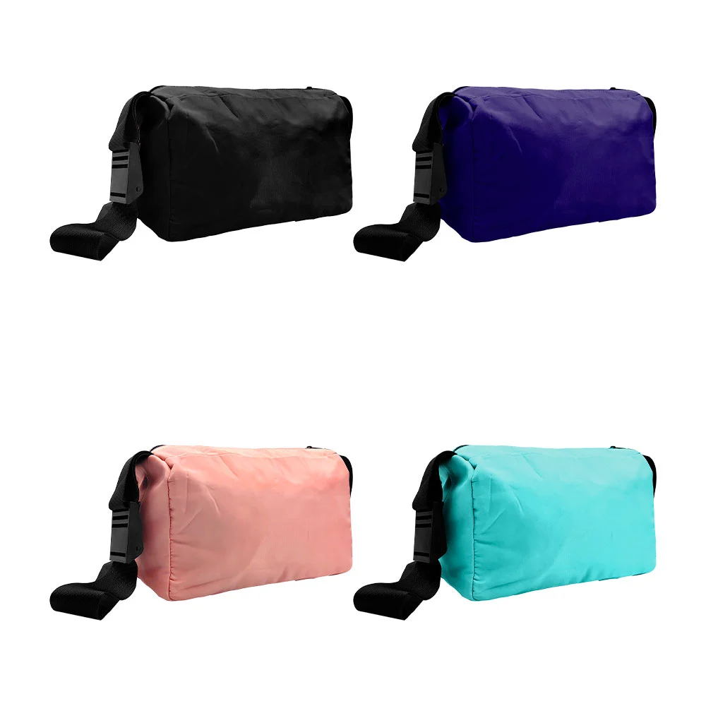 Bolsa deportiva lisa de tela con 1 compartimento, correa y broche aju…