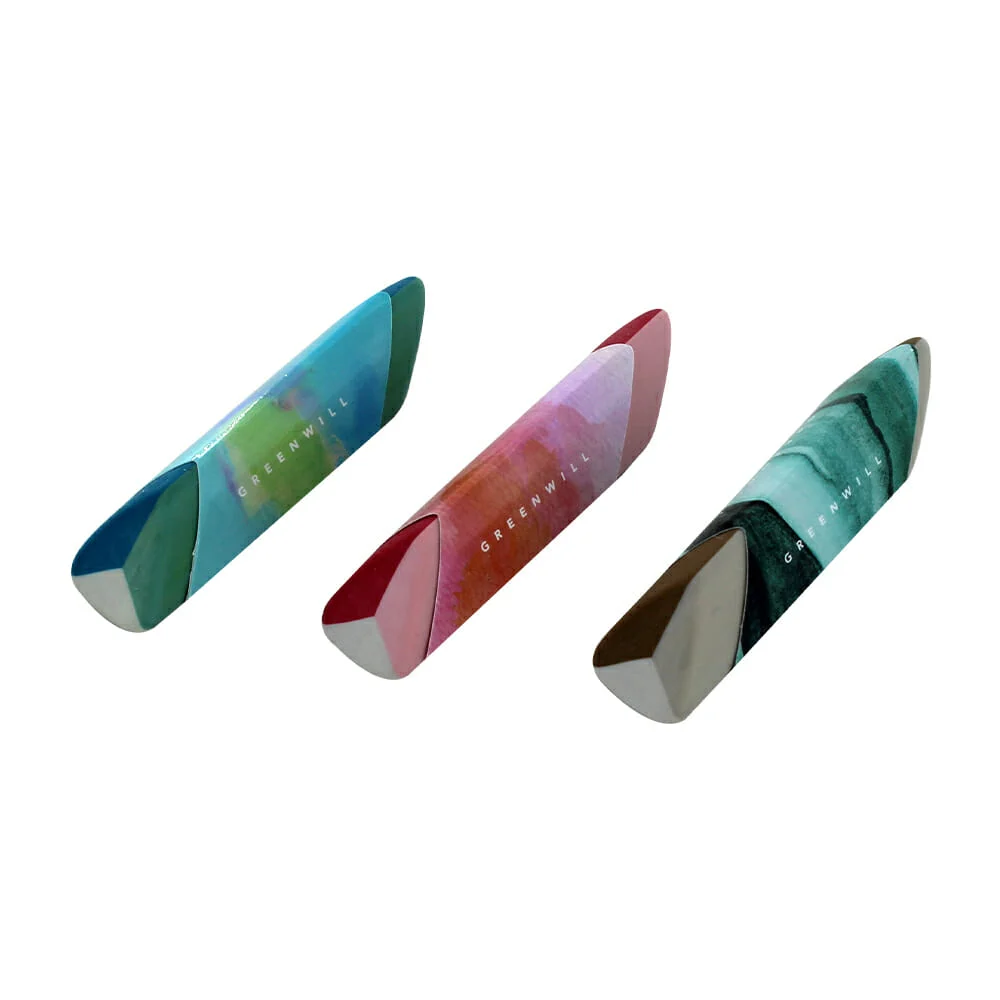 1pza Goma borrador triangular tricolor greenwill, variedad de colores…