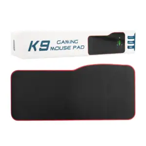Mouse pad gamer k9 liso con textura antifricción, antideslizante, col…