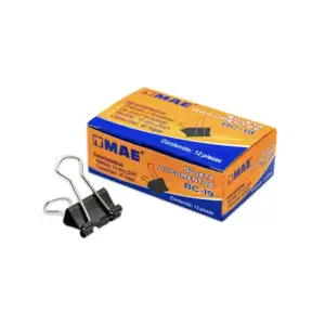 Caja con 12 sujeta documentos mae, 19mm / bc-19