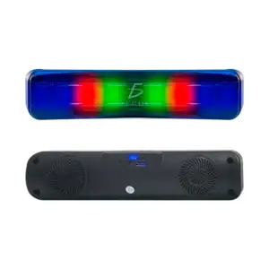 1pza Bocina rectangular inalámbrica, tipo barra de sonido, con botone…