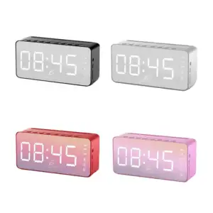 Reloj bocina bluetooth ele-gate con pantalla digital y función de rad…