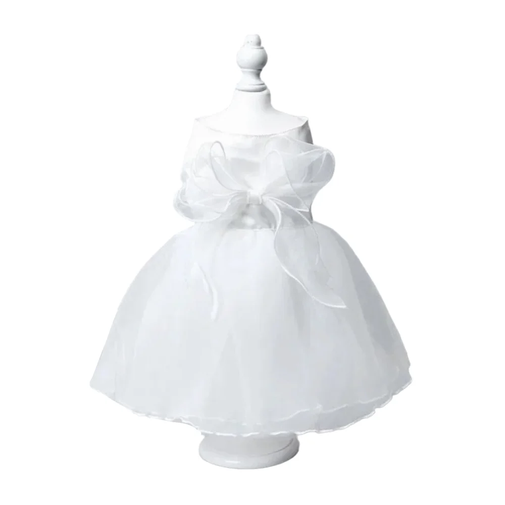 Vestido de tul blanco para mascota talla L / bf-ropa20l