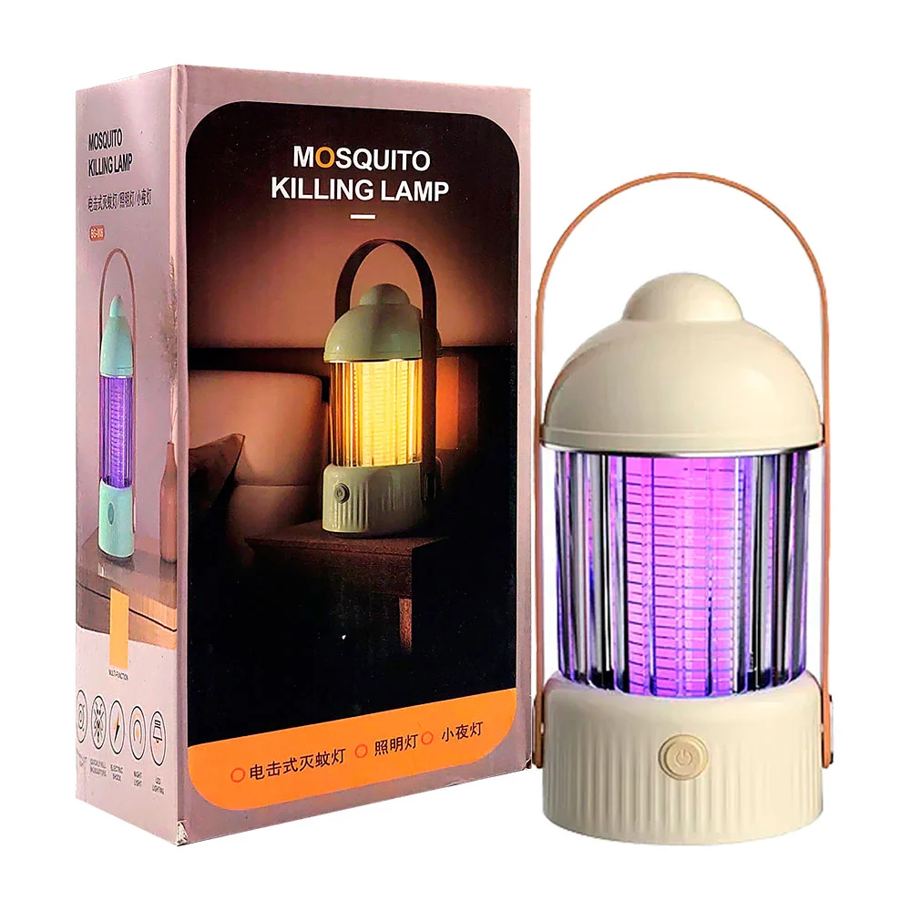 Lámpara eléctrica mata mosquitos usb con 3 tipos de iluminación, vari…