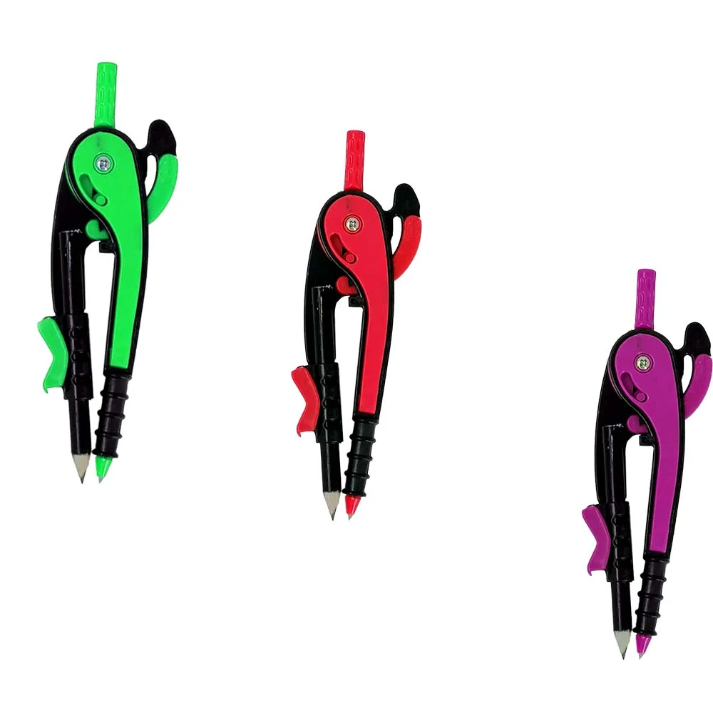 Blíster tira con 6 compases de plástico, variedad de colores / statio…